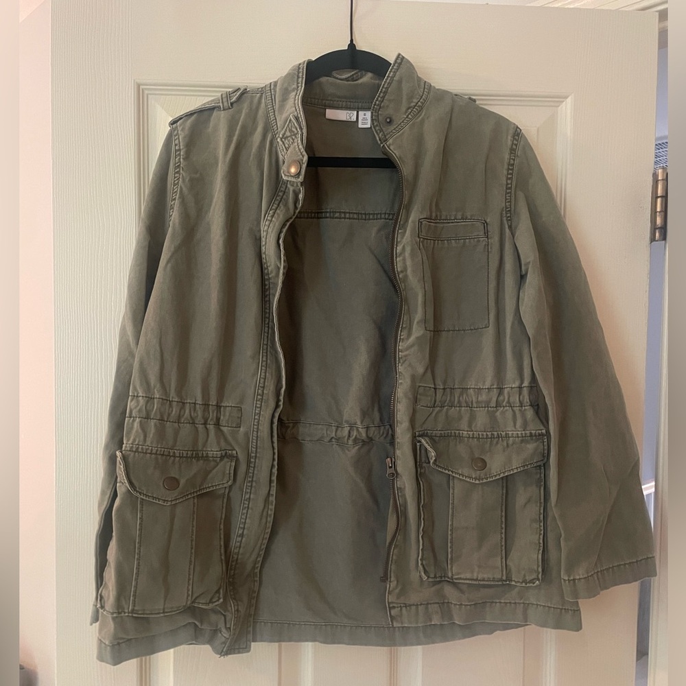 Women’s green utility coat